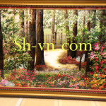 Tranh thêu bảo lộc 'Tranh thêu tơ tằm Sh 4102'