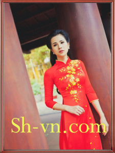 Áo lụa thêu hoa 'Mẫu thêu hoa 962'