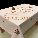 Bộ khăn trải bàn thêu tay 'Mẫu hoa tulip 450'