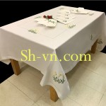 Khăn trải bàn hình chữ nhật 'Họa tiết thêu đẹp 646'