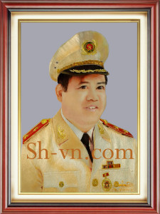 Tranh thêu tay chân dung 'Vị tướng Việt Nam 2469'
