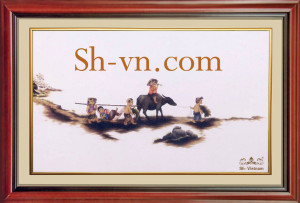 Tranh thêu tay phong cảnh quê hương 'Viễn xứ 1124'