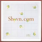 Bộ khăn trải bàn thêu tay 'Mẫu hoa văn khăn thêu 412'