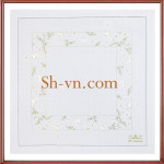 Bộ khăn trải bàn thêu tay 'Mẫu hoa văn khăn thêu 418'