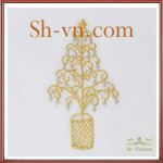 Khăn trải bàn hình chữ nhật 'Họa tiết thêu đẹp 604'