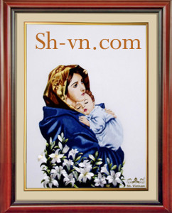 Tranh thêu tay hình phật 'Đức Mẹ Madonina 4'