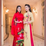 Áo dài lụa thêu hoa sen 'Mẫu thêu hoa 408'