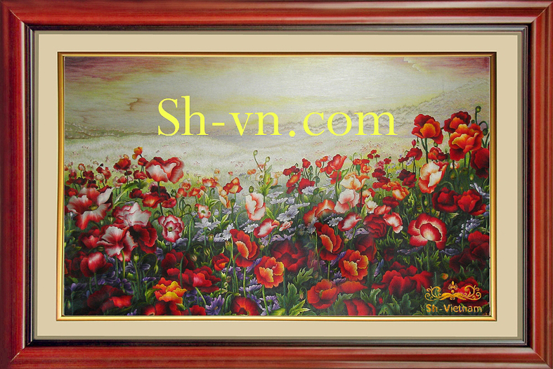 Tranh thêu tay tại TPHCM 'Trên đỉnh bình yên (181)'