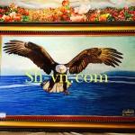 Tranh thêu tay Sài Gòn 'Đại bàng tung cánh trên biển 0028'