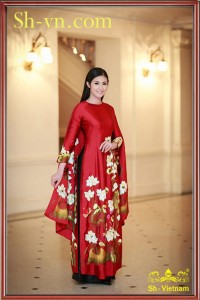 Áo Dài Cách Tân Thêu Tay ‘Mẫu thêu hoa (234)’