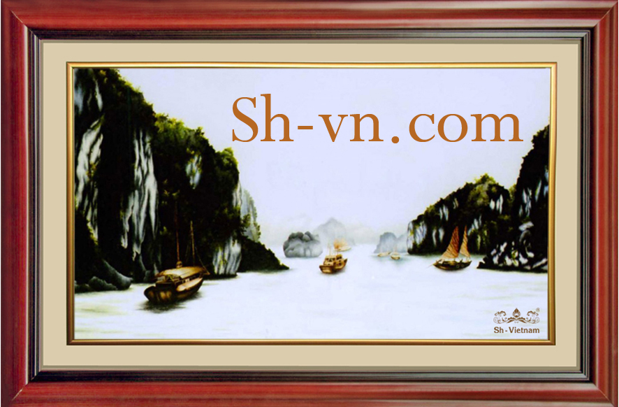 Tranh thêu 'Vịnh Hạ Long 94' Tranh thêu 'Vịnh Hạ Long 94'