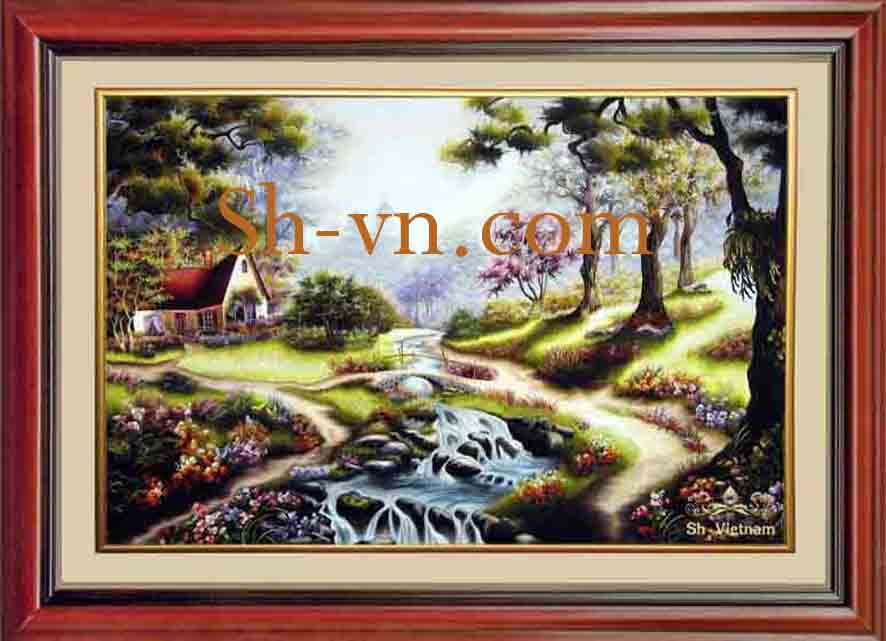 Tranh thêu tay 'Suối mơ 202' Tranh thêu tay 'Suối mơ 202'