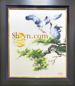 Tranh thêu 'Hạnh phúc đầu xuân (16)' Tranh thêu 'Hạnh phúc đầu xuân (16)'