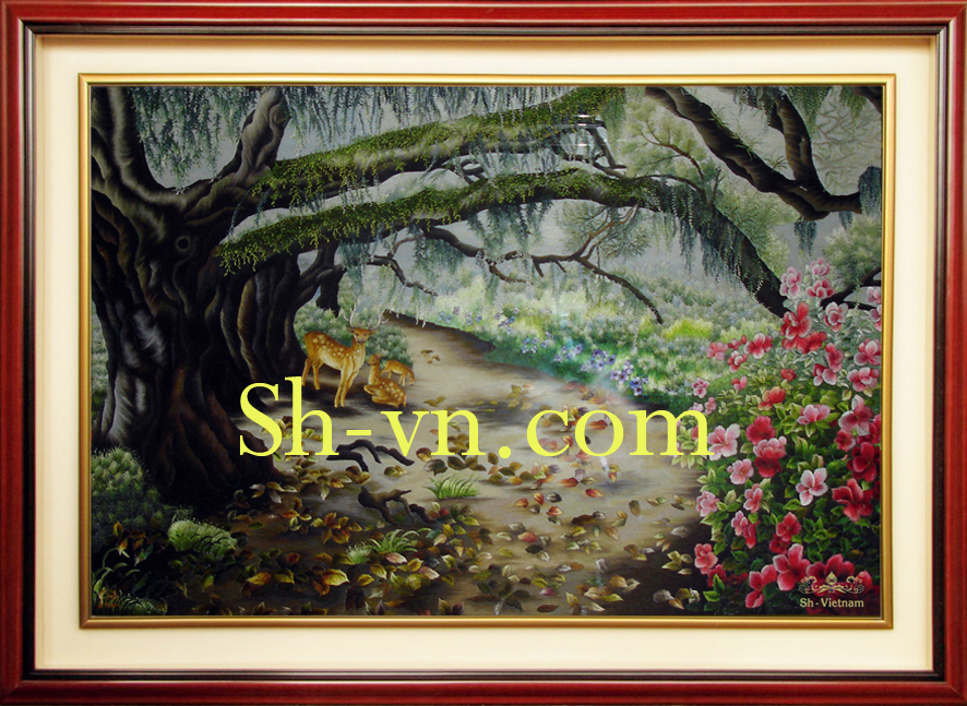 Top những mẫu tranh thêu phong cảnh 'Tác phẩm Lối vào vườn địa đàng (1127)' Top những mẫu tranh thêu phong cảnh 'Tác phẩm Lối vào vườn địa đàng (1127)'