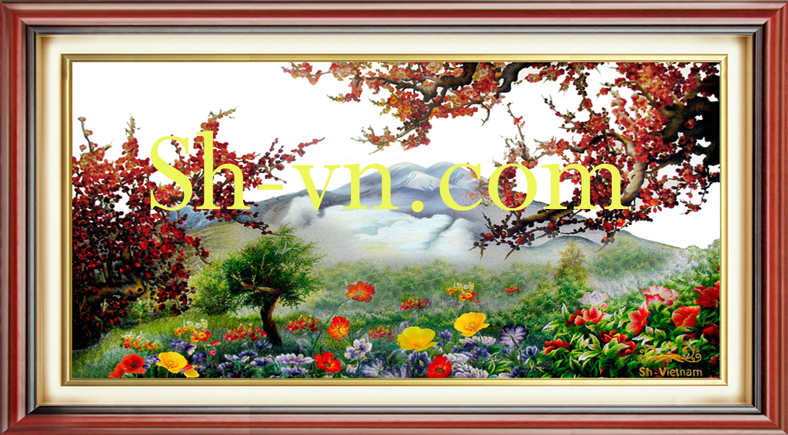 Tranh thêu Nha Trang 'Mùa xuân trở lại (453)' Tranh thêu Nha Trang 'Mùa xuân trở lại (453)'