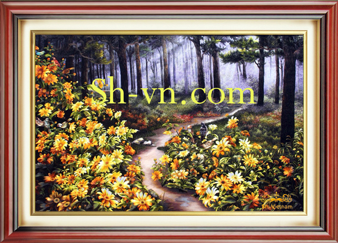 Tranh thêu Nha Trang 'Mùa hạ vàng (457)' Tranh thêu Nha Trang 'Mùa hạ vàng (457)'