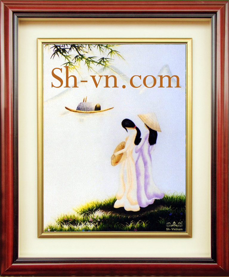 Tranh thêu Nha Trang 'Tuổi học trò (57)'