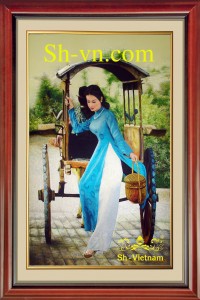 Tranh thêu quê hương 'Trở về (74)'