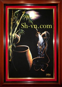 Tranh treo phòng khách 'Đêm trăng (46)' Tranh treo phòng khách 'Đêm trăng (46)'