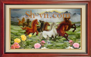 Tranh treo phòng khách 'Mã đáo thành công (71)'