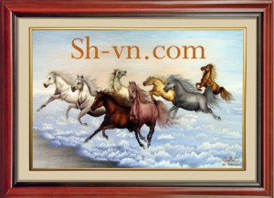 Tranh treo phòng khách 'Mã đáo thành công (72)'