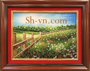 Tranh treo phòng khách 'Vườn Cúc (53)'