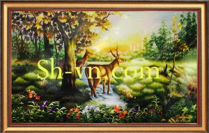 Tranh treo phòng khách 'Hạnh phúc thu về (632)'