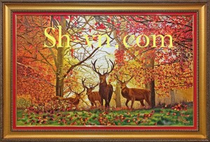 Tranh treo phòng khách 'Hạo khí rừng thu' (213) Tranh treo phòng khách 'Hạo khí rừng thu' (213)