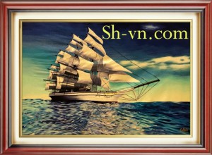 Tranh treo phòng khách 'Thuận buồm xuôi gió' (50)