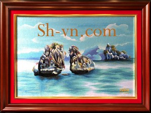 Tranh phong cảnh 'Hòn Trống Mái (20)'