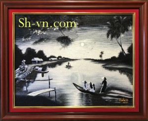 Tranh phong cảnh 'Nhịp sống quê hương (402)'