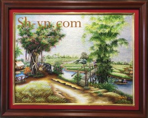 Tranh phong cảnh 'Miền quê êm ả (427)'