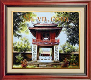 Tranh phong cảnh 'Văn miếu Quốc Tử Giám (64)'