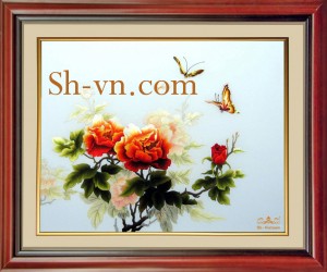 Tranh phong cảnh 'Mẫu Đơn và bướm (272)' Tranh phong cảnh 'Mẫu Đơn và bướm (272)'