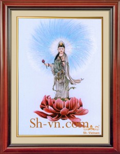 Tranh thêu tay 'Phật Bà Quan Âm' (158)