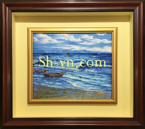 Tranh thêu tay 'Nha Trang ơi 2' (709) Tranh thêu tay 'Nha Trang ơi 2' (709)