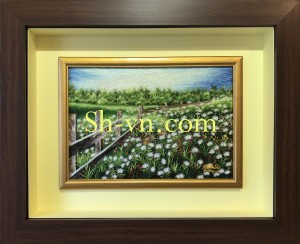 Tranh thêu tay 'Vườn Cúc' (802)