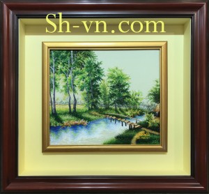 Tranh thêu tay 'Nhịp sống quê hương' (803) Tranh thêu tay 'Nhịp sống quê hương' (803)