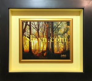 Tranh treo phòng khách 'Nắng ấm rừng thông' (815)