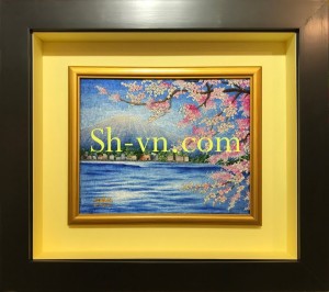 Tranh thêu tay truyền thống 'Núi Phú Sĩ 2' (820)
