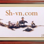 Tranh thêu tay quê hương "Viễn xứ"