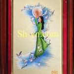 Tranh thêu tay chân dung "Việt Nam ơi"