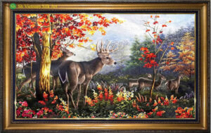 Tranh Thêu Tay Vũng Tàu "Hào khí rừng thu" tranh-theu-tay-vung-tau (4)