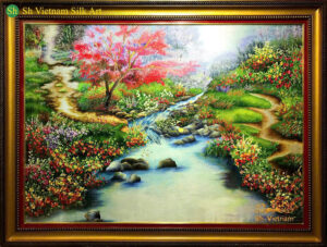 Tranh Thêu Tay Đồng Nai "Suối mơ" tranh-theu-tay-dong-nai (13)