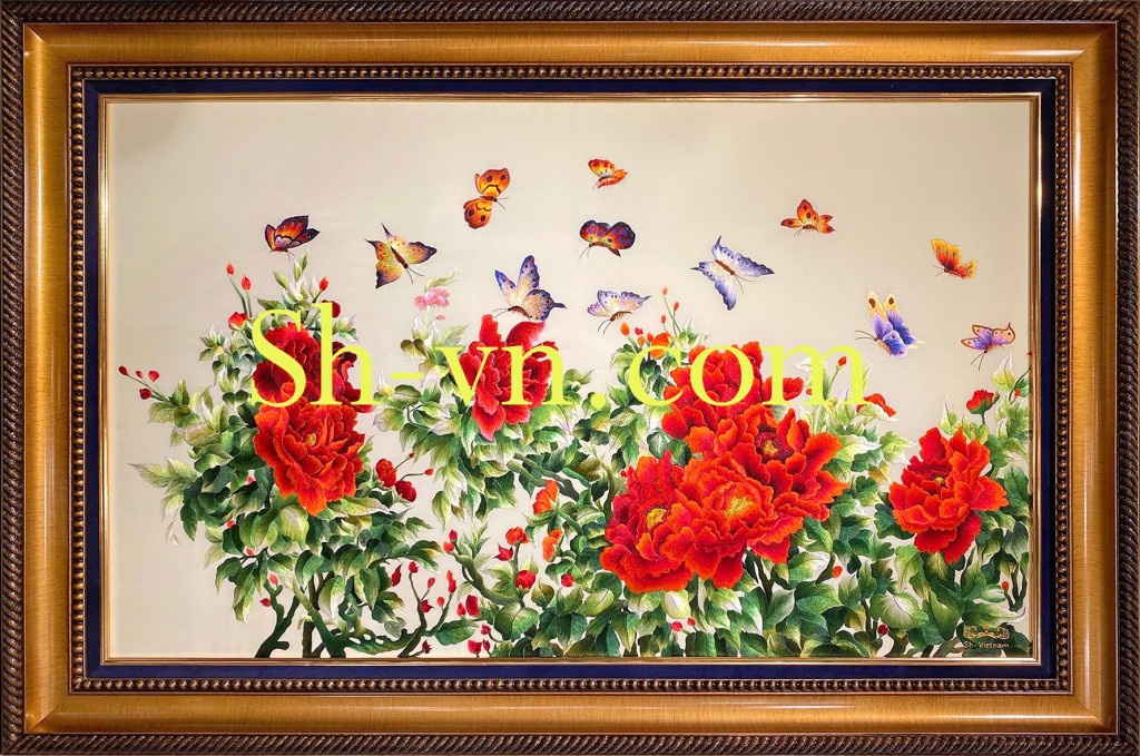 Tranh thêu hoa mẫu đơn "Phú quý mãn đường (10)" Tranh-theu-hoa-mau-don-sh (10)