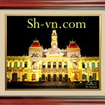 Tranh thêu tay TPHCM “Ủy ban nhân dân Thành phố”