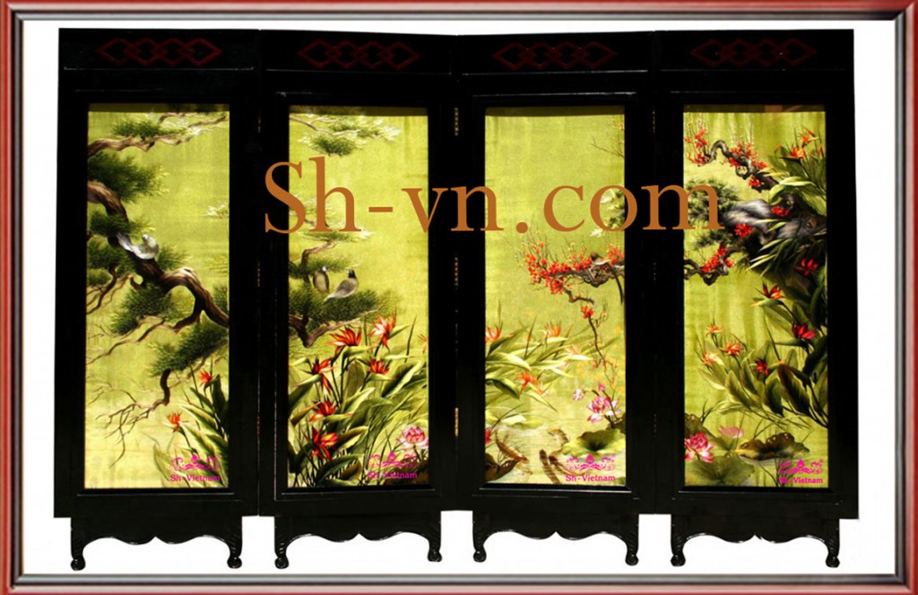 Tranh 2 mặt "Bộ bình phong hoa thiên điểu" (2193) Tranh-2-mat (7)