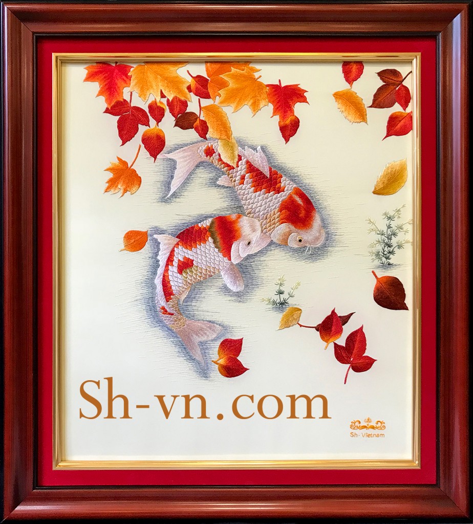 Tranh cá chép "Sóng đôi" Tranh-ca-chep (18)