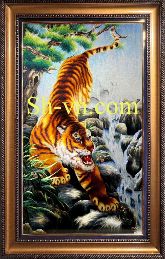 Tranh thêu phong thủy "Mãnh hổ hạ sơn" Tranh-theu-phong-thuy-con-ho (6)