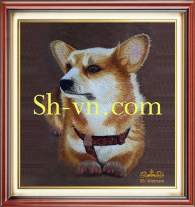 Tranh-thêu-lụa-‘Cún’-47-283x300